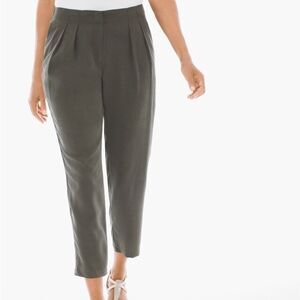 Chico's Soft Skimmer Pants in Evergreen Large